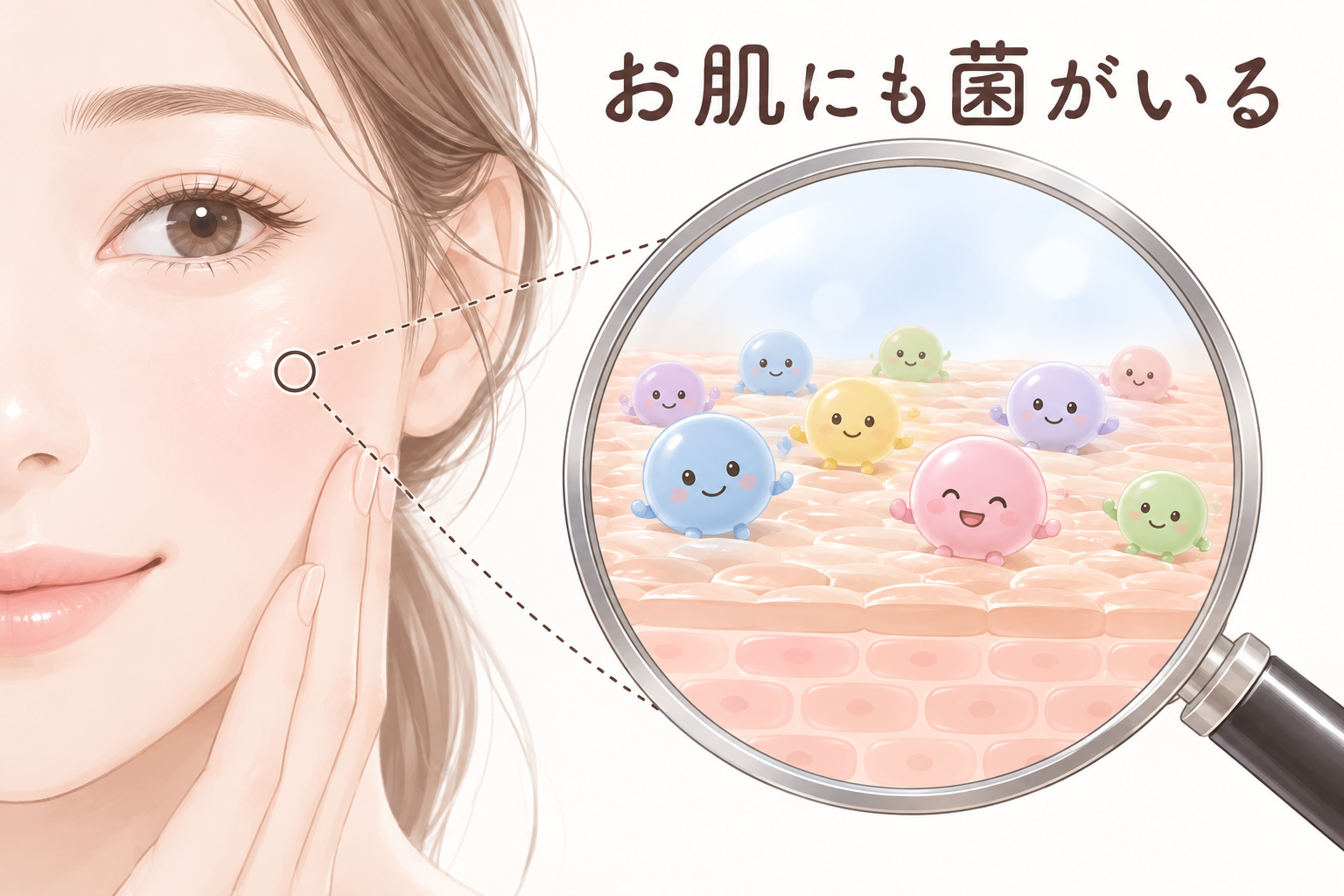 肌の常在菌と美肌菌のバランスを整えるスキンケア